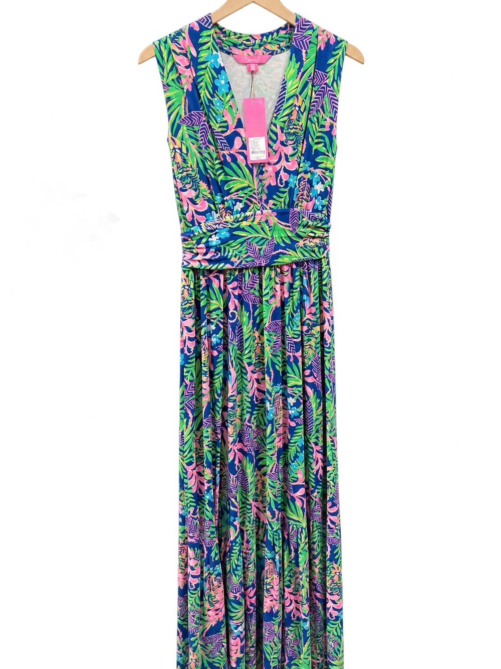 Lilly Pulitzer Tropical Maxi Dress in Blue, Pink & Green